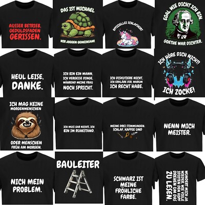 Sprüche T-Shirt Fun Ironie Sarkasmus lustig witzig Job Arbeit Büro Handwerker