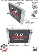 Rockin Champion 22" Wide 3 Row Universal Series Radiator Ford Configuration