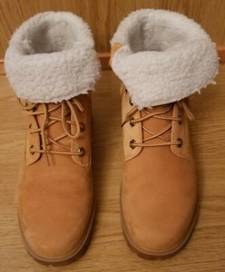 timberland jayne teddy fleece fold down