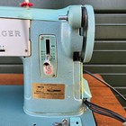 Vintage SINGER 327K Electric Sewing Machine Built into Hideaway Table ...