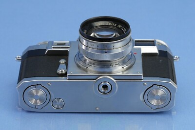 CONTAX IIIA COLOR DIAL CHROME RANGEFINDER CAMERA +ZEISS 50MM F2