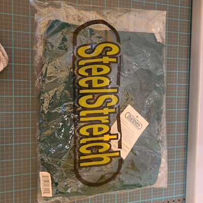 SteelStretch Arm Strong Shirt Small Vintage Long Sleeves Dark Green 