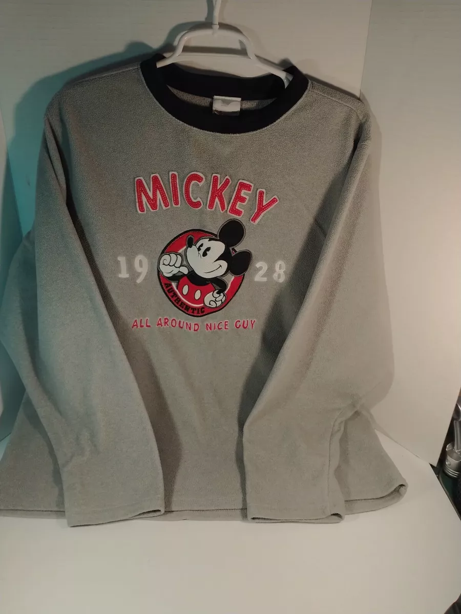 Disney Store Mickey Mouse All Around Nice Guy 1928 Fleece Sweatshirt Mens Size M