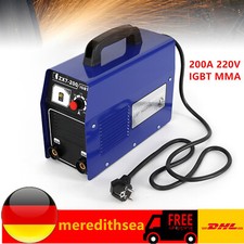 Fülldraht Schweißgerät mit Schweißmaske IGBT Elektro Inverter Schweißgerät Blau