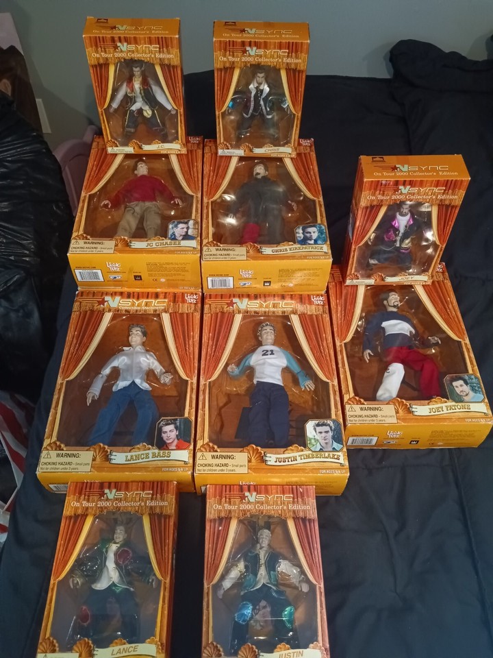 NSYNC Collectible Dolls Complete Set Lot of 5 Living Toyz