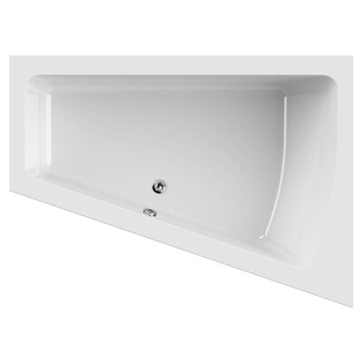 Raumspar Badewanne 170 x 125, 180 x 135 cm,  rechts, Acryl, weiß, Malibu Comfort