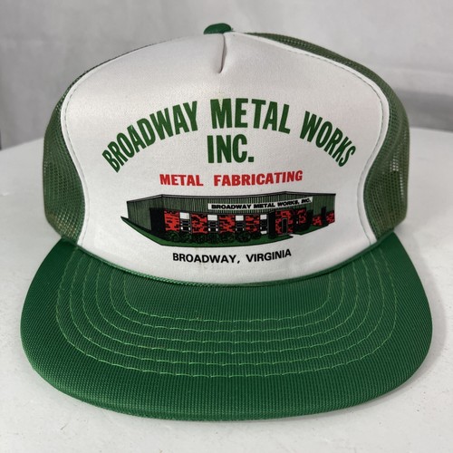 Vintage Broadway Metal Works Trucker Hat Virginia Welding Welder Fabricating