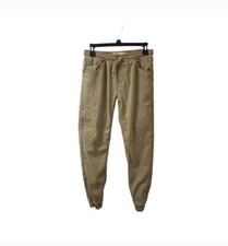 Levi's Tan Khaki Joggers Pants Boys Size Large Stretch Waste Cargo Pockets
