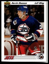 1991-92 Upper Deck #581 Darrin Shannon Winnipeg Jets