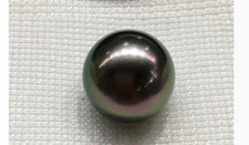 6mm natural south sea genuine black round loose pearl AAA 06