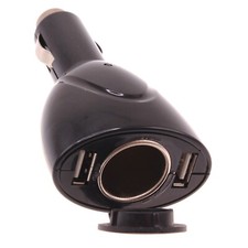 For Samsung Galaxy S20/S21/S23/S24 FE - DC Socket Car Charger 2-Port USB Power