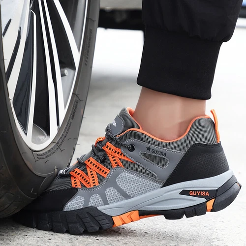 Men's Safety Work Shoes Steel Toe Lightweight Indestructible Boots Non-Slip - Picture 5 of 24