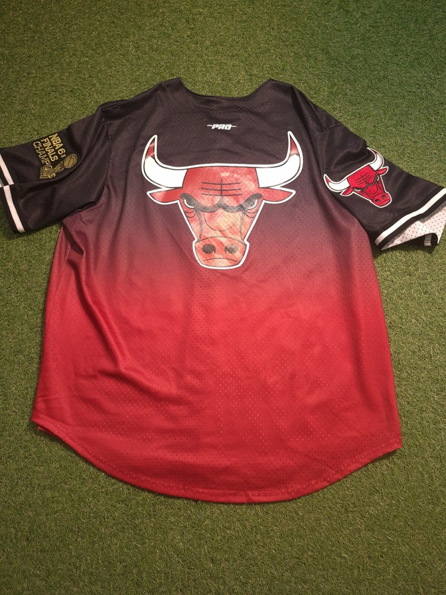 Pro Standard Chicago Bulls NBA 6 Time Champions Button Up Jersey