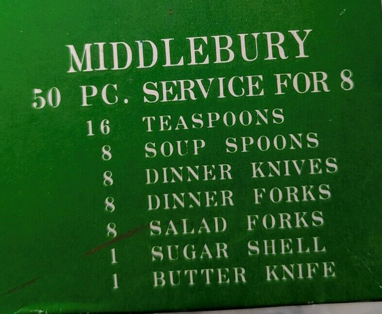 Vintage National Stainless 50 Piece Flatware Set Middlebury Japan (New Complete)