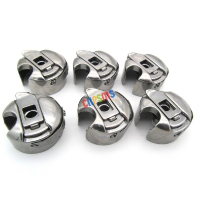 6PCS Bobbin Cases Fit Juki DDL 5550, DDL 8500, DDL 8700, Consew 220, 230, 310