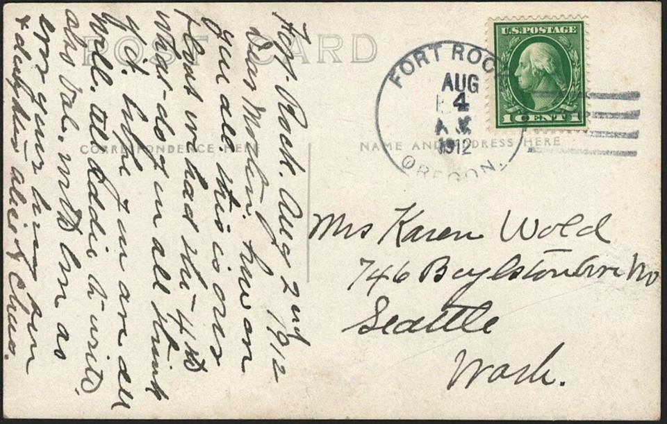 Fort Rock Oregon Horse Drawn Float Independence Day 4th of July Parade