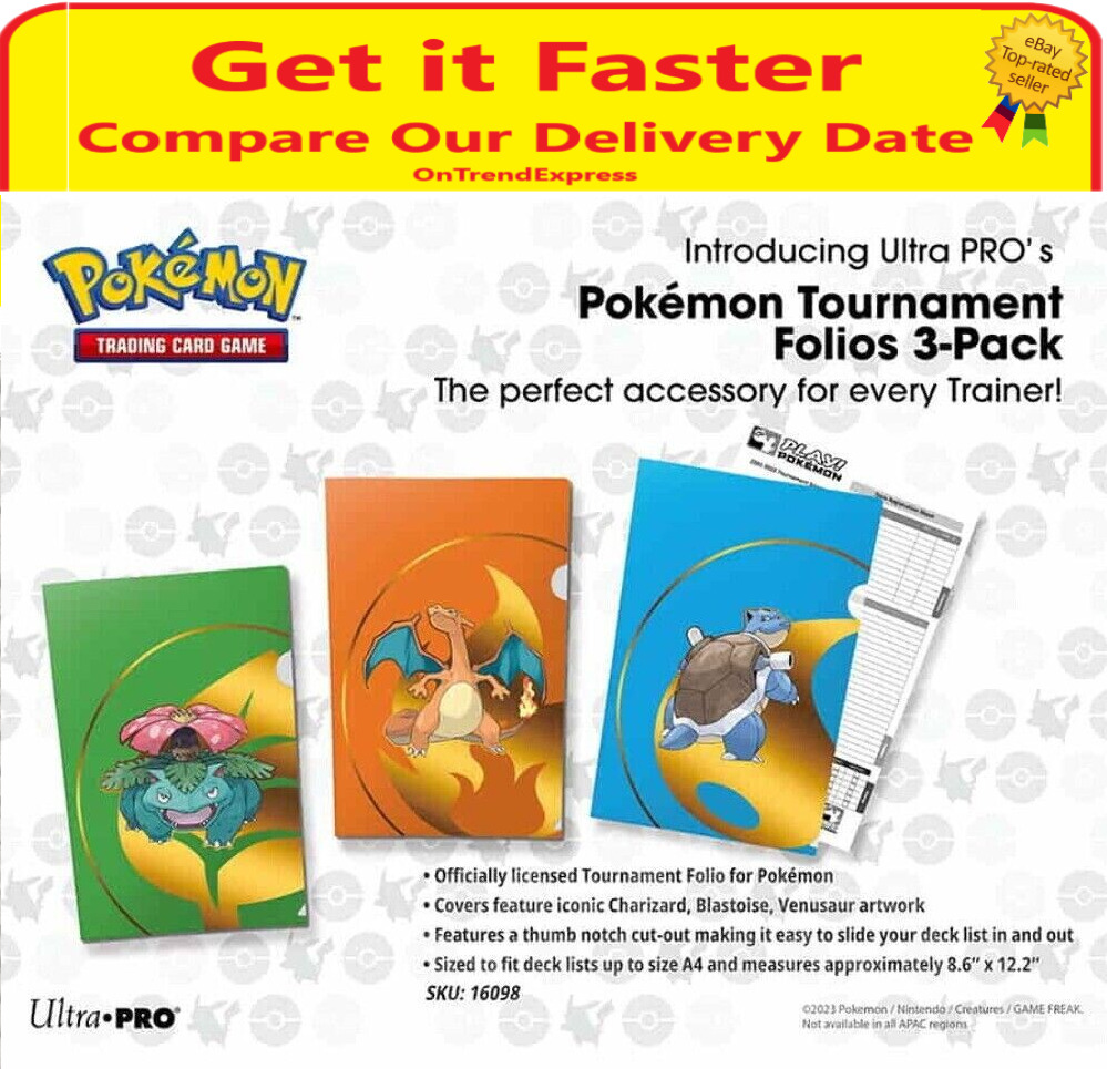 ULTRA PRO Pokemon Tournament Folios 3 pack Series 1