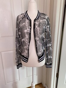 sheer floral jacket