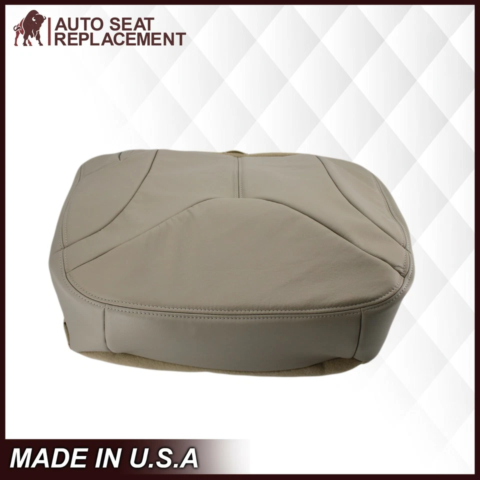 GMC Yukon XL 2000 2001 2002 asiento trasero segunda fila cubierta de asiento inferior bronceado Foto 3 de 4