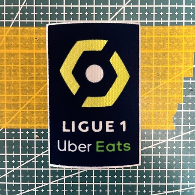 2022 24 Ligue 1 Uber Eats Sleeve Patch   Heat Transfer Football League 1 Badge