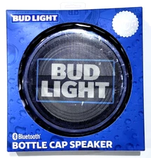 Bud Light Bottle Cap Speaker Hang Or Place Fm Radio Micro Sd Usb Aux