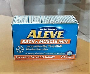 Bayer Aleve Back & Muscle Pain Relief Lasts 12 hours 24 ...