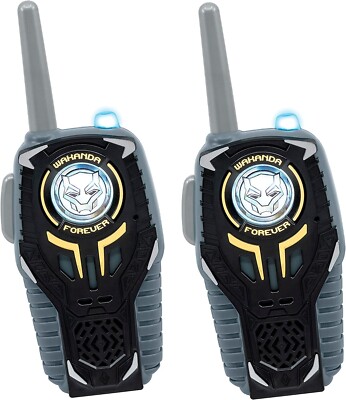 Black Panther Wakanda Forever Toy Walkie Talkies for Kids by eKids