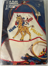 A Play Smock f/ Embroidery or Ballpoint Painting DIY 8746A Vintage VOGART CRAFTS
