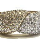14k yellow white gold 2.43ct diamond French set pave band anniversary ring 7.4g — photo 2