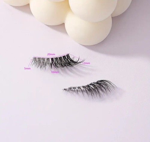 5 Pairs Half Lashes Natural Invisible Band Short Natural Look False Eyelashes - Picture 2 of 7