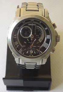 Seiko PREMIER Kinetic Chronograph 7L22 0AR0 Watch 772348 Collection Luxury  work | eBay