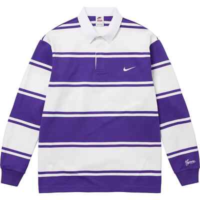 Supreme x Nike Stripe Rugby Black Red Purple 3colors SS25 Japan