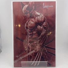 Adamantium Ronin Wolverine By Victor Garduno Blood Red Metal Cover LTD 300 NM