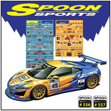 Spoon Racing Team White Toner Waterslide Decals Custom All 1-64 Cars 556-557 Spoon Racing Team White Toner Waterslide Decals Custom All 1-64 Cars 556-557