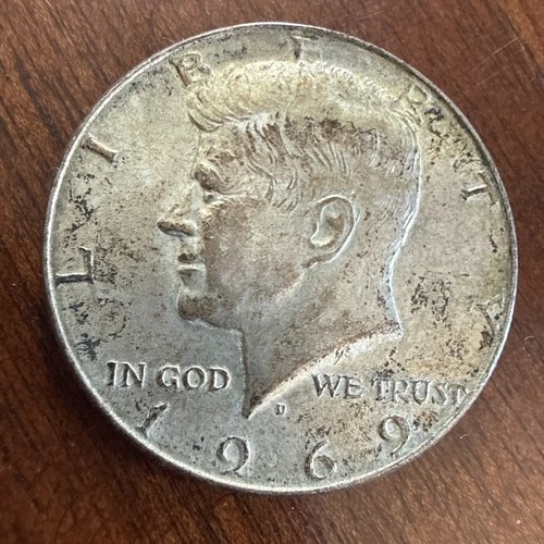 1969 D Kennedy Half Dollar 40% Silver