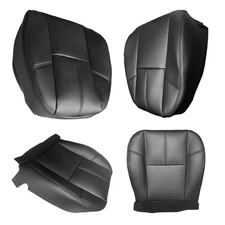 Driver Passenger Bottom Top Leather Seat Cover Fit Chevy Silverado 2007-2014