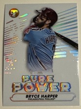 Bryce Harper 2022 Topps Pristine - White Pure Power Pulsar Refractor #PP-19