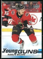 2019-20 Upper Deck Rudolfs Balcers Young Guns RC #218 Ottawa Senators