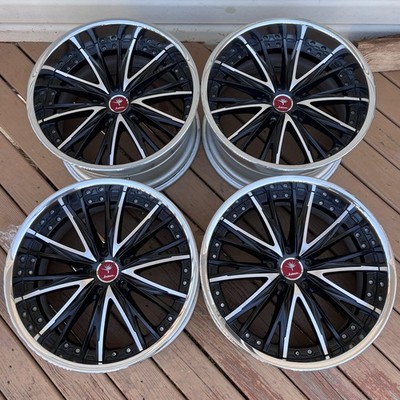19  Weds Kranze Elaborar 5x114.3 Jdm 3 piece wheels Staggered Set Of 4