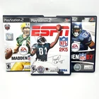 PlayStation 2 Lot of 3 Games - Madden NFL 09 & 07,  ESPN 2K5 PS2 Football