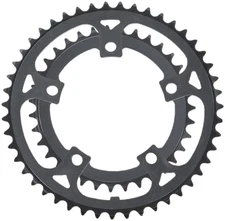 Samox 219AA Chainring Set - 46/34t, 110 BCD, Aluminum Rings, Black