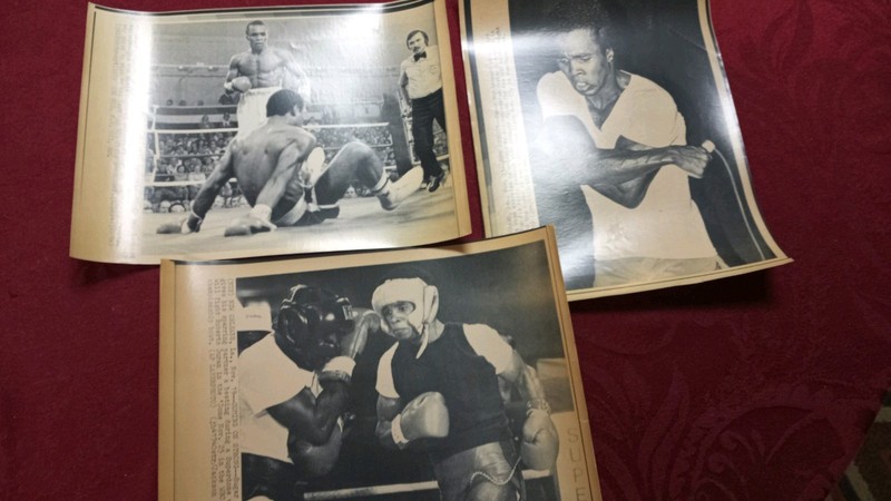 Sugar Ray Leonard Boxing Photos Lot Of Three Photocopies Vintage