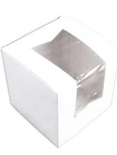 200 window bakery boxes with attached flip top, 4-corner beers design