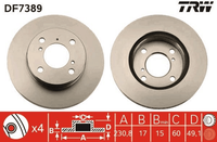 2X Bremsscheibe Vorderachse FüR Suzuki Alto Vi Wagon R+ SchräGheck