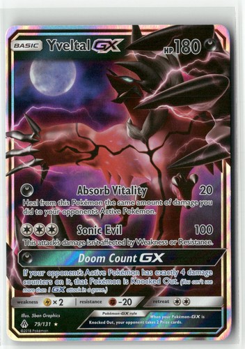 Yveltal GX 79/131 Holo GX Rare Forbidden Light Pokemon NM