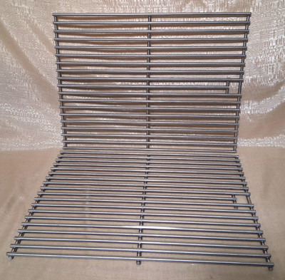 2 New Hongso SC1712 Solid Stainless Steel Wire Cooking Grids - Char-Broil Grill