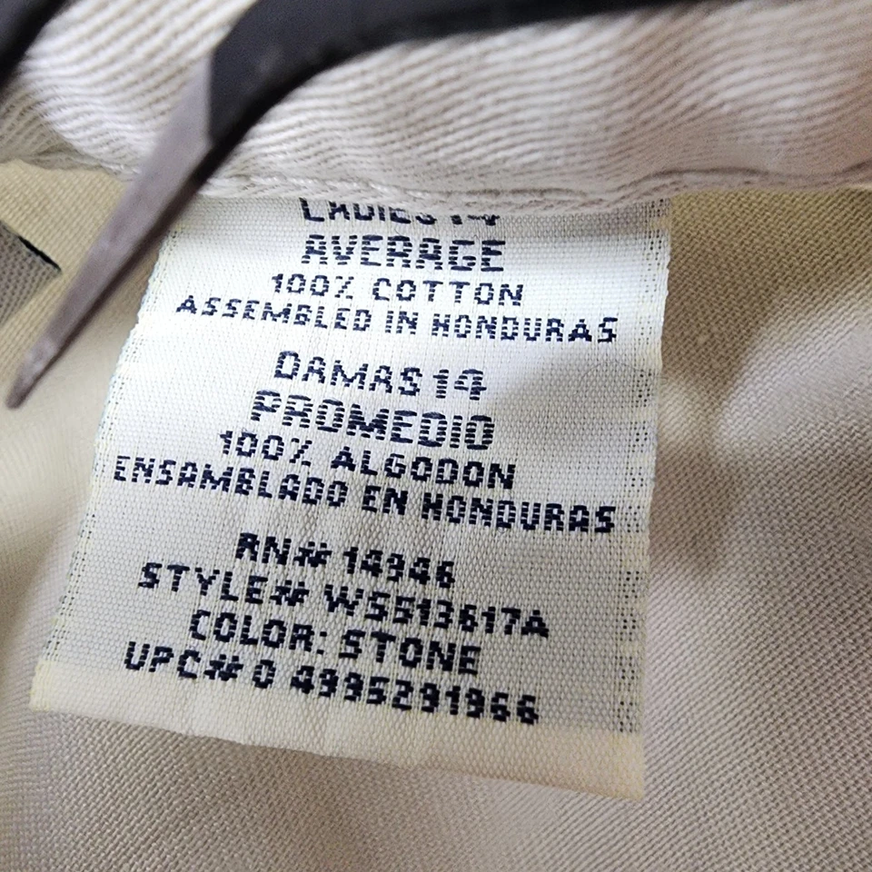 Pantalones de ciervo blancos vintage para mujer 14 beige caqui plisados tiro alto cónicos oficina Foto 4 de 4