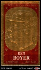 1965 Topps Embossed #47  Ken Boyer  Cardinals 2 - GOOD