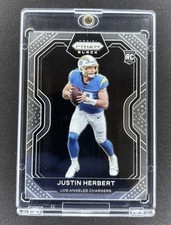 2020 Panini Chronicles Black Prizm Football Justin Herbert #PB-3 Rookie Card RC. rookie card picture