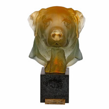 Daum Retired Dandys Gaspard Golden Retriever Jean-François Leroy - Pate De Verre